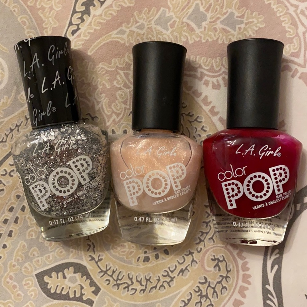 L.A girl Color POP nail polish 3 pack